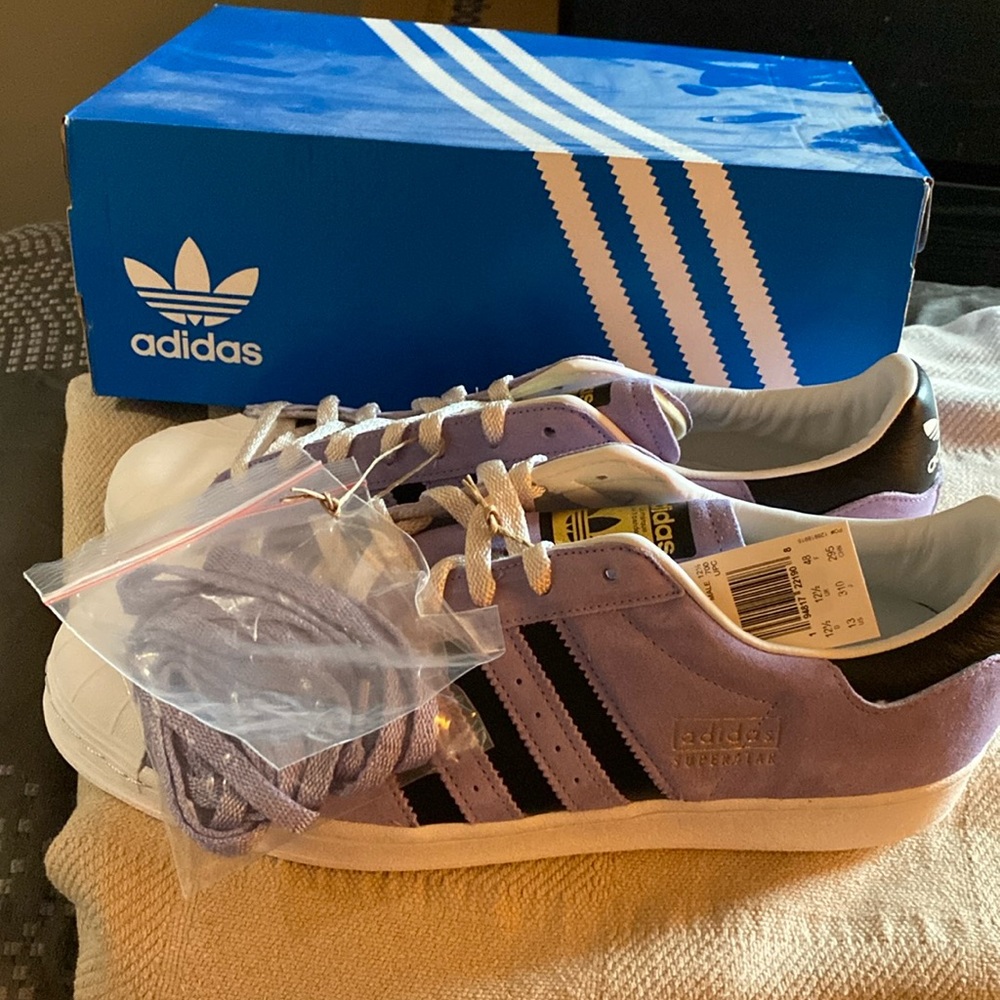 Purple and black adidas, size 13, Brad new never worn.